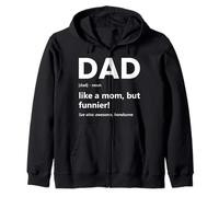 Papá Defilation Like A Mom But Funnier Funny Father's Day Sudadera con Capucha