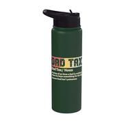 Papá Definición de impuestos Gracioso Día del Padre Padre Marido Papi Stainless Steel Insulated Water Bottle