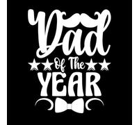 Papá del año, te amo papá, el mejor papá del mundo, frase Decoración de vinilo para pared 40x50.1cm No daña la superficie de la pared Blanco