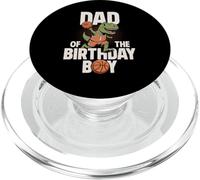Papá del cumpleaños niño T-Rex Dino Baloncesto cumpleaños PopSockets PopGrip para MagSafe