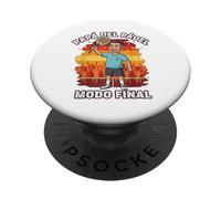 Papá del Pádel Modo Final Español Padel Papá Ilustración PopSockets PopGrip Adhesivo