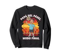 Papá del Pádel Modo Final Español Padel Papá Ilustración Sudadera