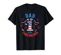 Papá del Pequeño Petardo 4 de julio Cumpleaños Familia Camiseta