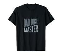 Papá Divertido bromea, Maestro, Chistes Malos Camiseta gráfica económica, Hombre, Negro, L
