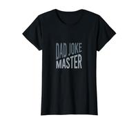 Papá Divertido bromea, Maestro, Chistes Malos Camiseta gráfica económica, Mujer, Negro, XS