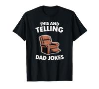 Papá Divertido Hace Humor para Hombres y Cuenta Chistes de papá Camiseta