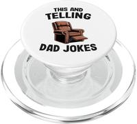 Papá Divertido Hace Humor para Hombres y Cuenta Chistes de papá PopSockets PopGrip para MagSafe