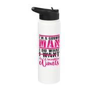 Papá divertido Papá Hombre adulto Haz lo que tu hija quiere Stainless Steel Insulated Water Bottle