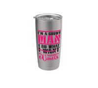Papá divertido Papá Hombre adulto Haz lo que tu hija quiere Vaso térmico de acero inoxidable de doble pared