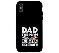 Papá El Hombre Mito Cornhole Leyenda Amante Carcasa para iPhone X/XS
