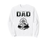 Papá El Hombre Mito Leyenda Montaña Brújula Fresco Día del Padre Sudadera