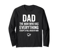 Papá El Hombre Que Tiene Todo Excepto Una Cabeza Llena De Cabello Manga Larga