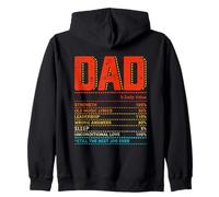 Papá % El valor diario sigue siendo el mejor trabajo de todos los tiempos Sudadera con Capucha