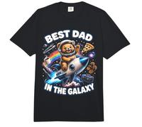 Papá en la Galaxia Espacio Papá Astronauta Oso Comfort Colors Adult Heavyweight T-Shirt