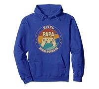 Papá en Prácticas Divertido Futuro Papá Anuncio Embarazadas Sudadera con Capucha, Unisex para Adultos, Azul Real, XL