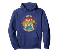 Papá en Prácticas Divertido Futuro Papá Anuncio Embarazadas Sudadera con Capucha, Unisex para Adultos, Azul Marino, XL