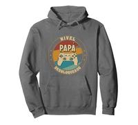 Papá en Prácticas Divertido Futuro Papá Anuncio Embarazadas Sudadera con Capucha, Unisex para Adultos, Asfalto, XXL