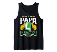 Papá En Prácticas Padre Primerizo Novato Día del Padre Camiseta sin Mangas
