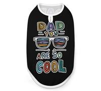 Papá, Eres Genial. Ropa para Perros. Camiseta de Gato Transpirable de Secado rápido. Chaleco con Estampado gráfico. Camiseta sin Mangas.