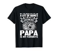 Papá es mi Abuelo Familiar Divertido Favorito Camiseta gráfica económica, Hombre, Negro, XL