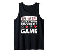 Papá es mi Nombre Bridge is my Game Funny Father Card Game Camiseta sin Mangas