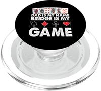 Papá es mi Nombre Bridge is my Game Funny Father Card Game PopSockets PopGrip para MagSafe