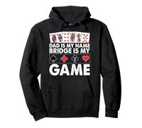 Papá es mi Nombre Bridge is my Game Funny Father Card Game Sudadera con Capucha