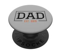 Papá, Est 2019 - Regalo para el Día del Padre Establecido 2019 PopSockets PopGrip Adhesivo