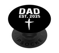 Papá Est 2025 - Nuevo Padre Cristiano Católico Jesús Luterano PopSockets PopGrip Adhesivo
