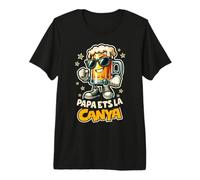 Papa ETS La Canya Cervesa Regal Dia del Pare en Català Camiseta Premium
