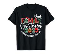 Papá Familia Navidad Hacer Recuerdos Navidad Fiesta Nieve Cozy Camiseta