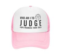 Papa Francisco ¿Quién Soy Yo para Juzgar? Unisex Gorra Trucker Ajustable Snapback Cap Transpirable Gorra De Béisbol para Senderismo Golf Running