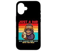 Papa Gorilla, Just A Dad who always came back with the milk Carcasa para iPhone 16