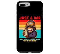 Papa Gorilla, Just A Dad who always came back with the milk Carcasa para iPhone 7 Plus/8 Plus