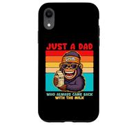 Papa Gorilla, Just A Dad who always came back with the milk Carcasa para iPhone XR