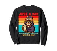 Papa Gorilla, Just A Dad who always came back with the milk Sudadera