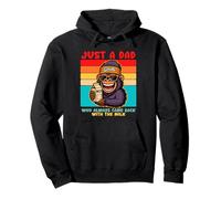 Papa Gorilla, Just A Dad who always came back with the milk Sudadera con Capucha
