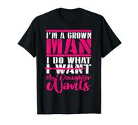 Papá Gracioso, papá, Hombre Maduro, Haz lo Que quiera Camiseta gráfica económica, Hombre, Negro, S