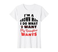 Papá Gracioso, papá, Hombre Maduro, Haz lo Que quiera Camiseta gráfica económica, Mujer, Blanco, M