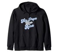 Papa Has Aura, Divertido, diseño de Abuelo, Jerga y Vibraciones Elegantes Sudadera con Capucha