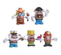 Papa Head Mr Chips Figuras Paquete de 5: Barb A. Cue, Saul T. Chips, Ranch Blanche, Cheesie Onionton, Original, Juguete para niños a partir de 3 años (F0361)