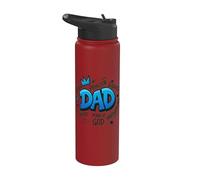 Papá Héroe, Protector del Hombre de Dios Stainless Steel Insulated Water Bottle