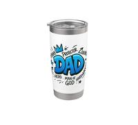 Papá Héroe, Protector del Hombre de Dios Vaso térmico de acero inoxidable de doble pared