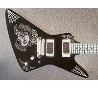 Papa het JH Stickers Vinyl Guitarra & Bass Pegatinas Guitarra Explorer Style (blanco)