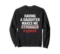 Papá Hija Padre Papás Tener Una Hija Me Hace Pobre Sudadera