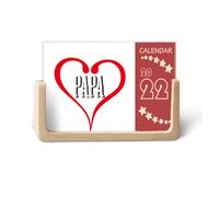 Papa Home Parents Father Art Deco Fashion 2022 Calendario de escritorio planificador de 12 meses