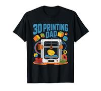 Papa Impresor 3D Padre Maker Identidad Grafico Impresora FDM Camiseta
