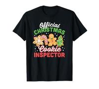 Papá Inspector Oficial de Galletas de Navidad Camiseta