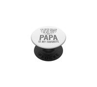 Papa Is My Favorite Name Funny PopSockets PopGrip Adhesivo