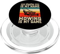 Papa Is My Name Mowing Is My Game PopSockets PopGrip para MagSafe